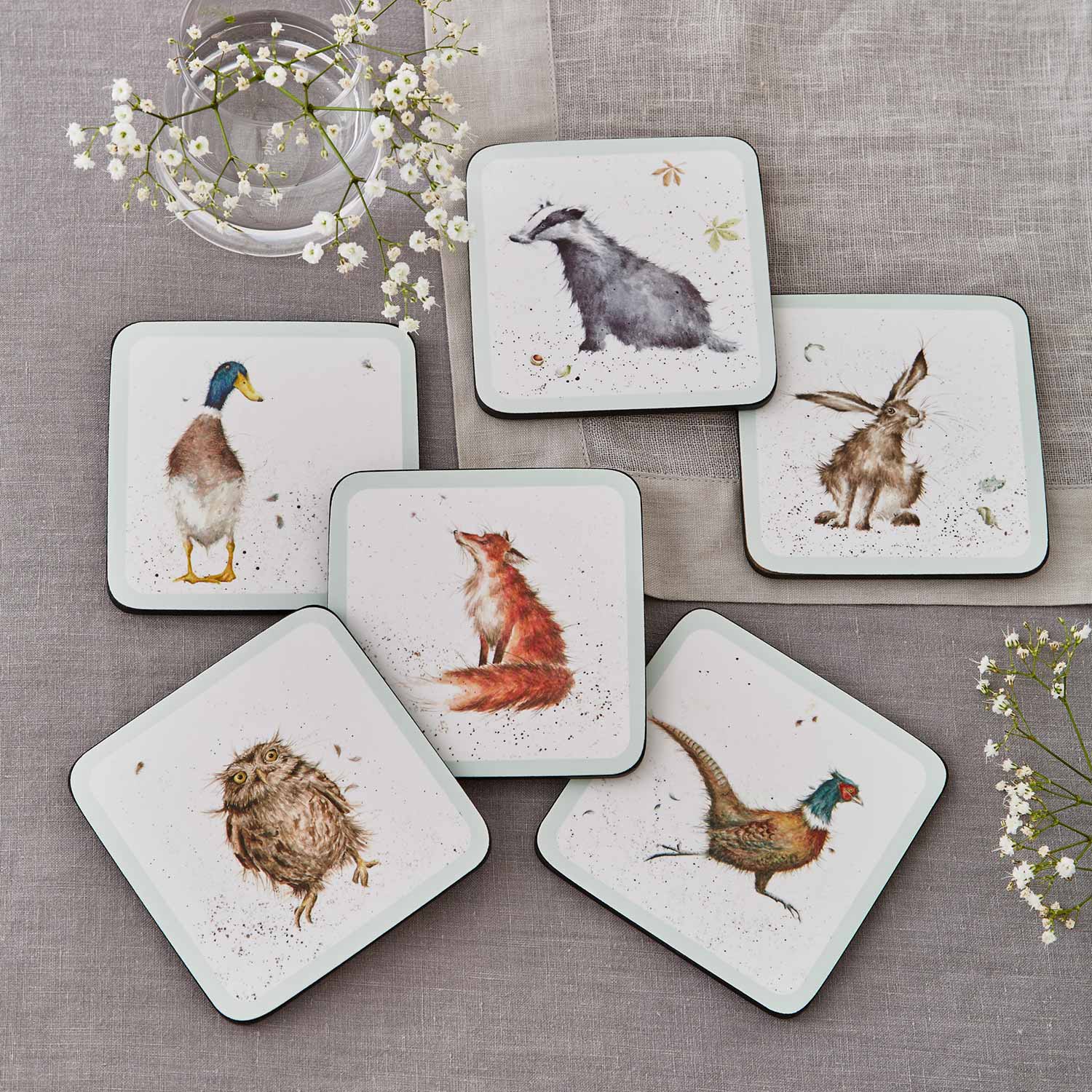 Wrendale Designs Coasters Set of 6 image number null